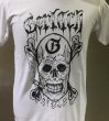 画像3: Gerlach Smoking Skull Masato T-shirt [White] (3)