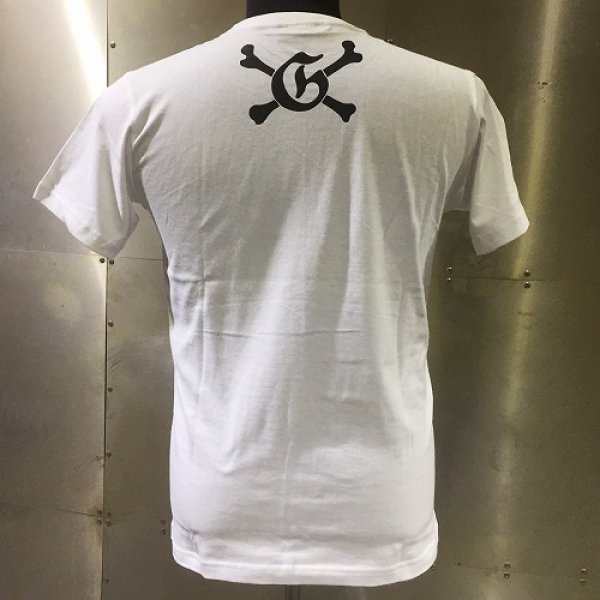 画像4: Gerlach Smoking Skull Masato T-shirt [White] (4)