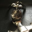 画像16: Large Skull With Hammer Cross & Braid Leather Necklace (16)
