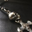 画像12: Large Skull With Hammer Cross & Braid Leather Necklace (12)