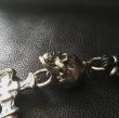 画像9: Large Skull With Hammer Cross & Braid Leather Necklace (9)