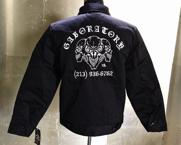 画像5: Gaboratory Triple skull Embroidery Work Jacket (刺繍) (5)