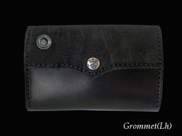 画像5: Elephant & Saddle Leather Coin Card Case(Black) (5)