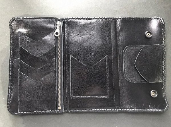 画像2: Python Traditional Cross Inlay Buffalo Long Wallet (2)