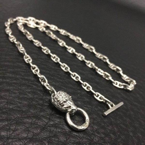 画像3: 1/8 Lion 4.5mm Marine Chain Necklace(Platinum Finish) (3)
