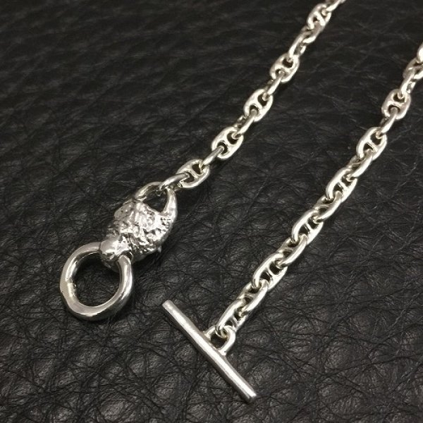 画像5: 1/8 Lion 4.5mm Marine Chain Necklace(Platinum Finish) (5)
