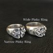 画像3: Sculpted Oval Narrow Pinky Ring & Sculpted Oval Wide Pinky Ring (3)