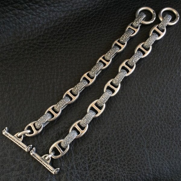 画像3: Miracle Smooth Anchor & Chiseled Largest H.W.O Links Bracelet (3)