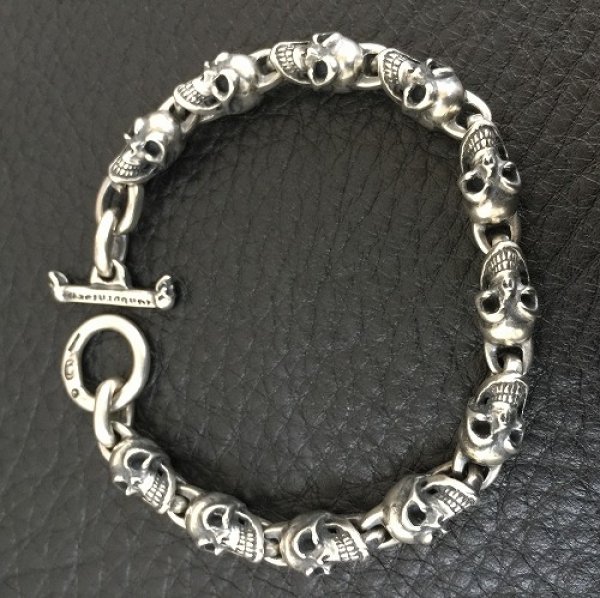 画像3: Quarter 11 Skull Links Bracelet (3)