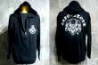 画像1: Triple skull Hooded Jacket (W/O Silver) (1)