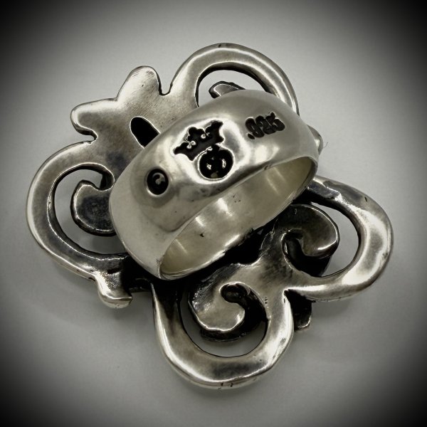 画像3: Half Cross on Butterfly Ring (3)