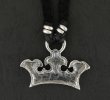 画像4: Large Crown With Half braid leather necklace (4)