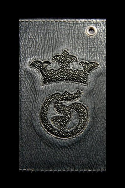 画像2: Stingray G&Crown Inlay Shark Long Wallet (2)