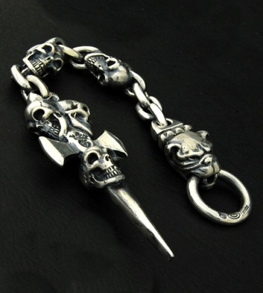 画像4: Triple Skull Dagger & Old Bulldog Wallet Hanger (4)