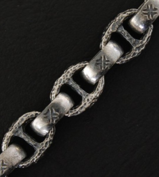 画像4: Half Lion With H.W.O & Chiseled Anchor Links Bracelet (4)