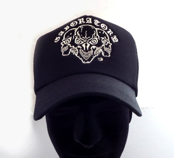 画像2: Triple Skull Mesh Cap (Snap-back) (2)