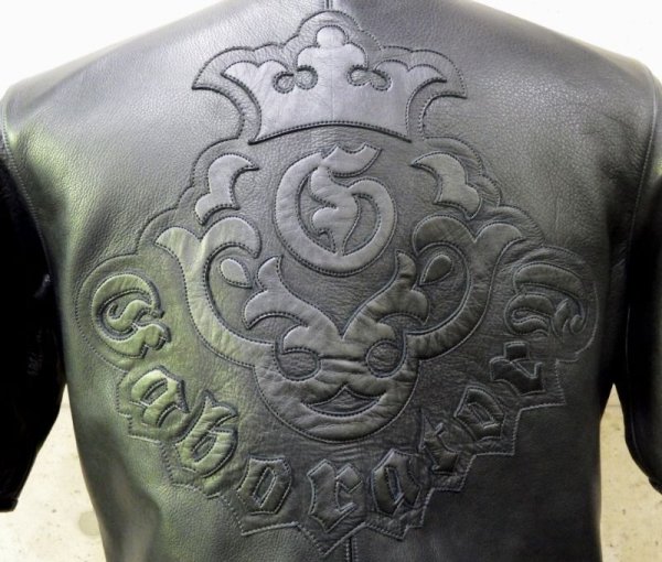 画像8: Gaboratory Tribal Base Ball Leather Shirt (8)