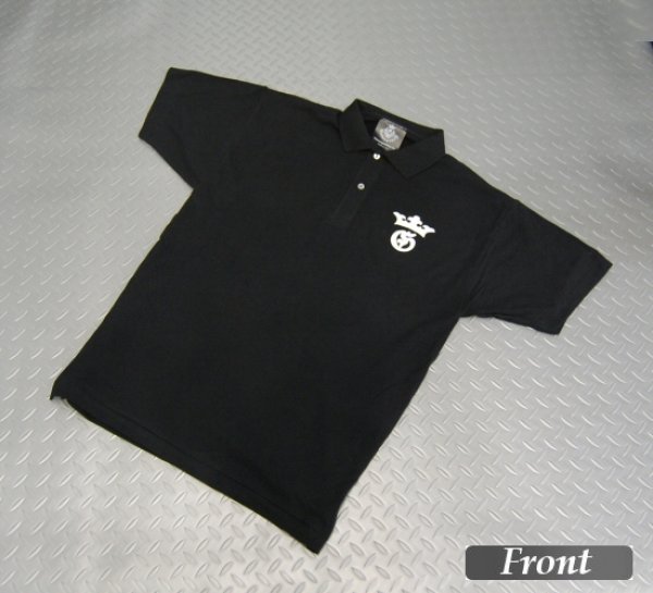 画像1: Gaboratory G&Crown Polo Shirt(Black) (1)