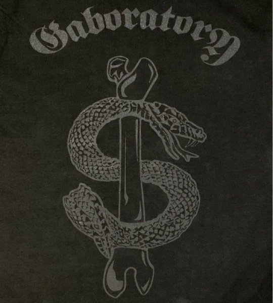 画像2: Snake Bone10.2oz Heavy Weight T-shirt [Black] (2)