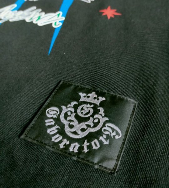 画像6: Gaboratory x YOKO AYUKAWA  Tiger Face 7.1oz Heavy Weight T-shirt [Black/Red] (6)