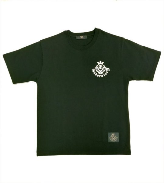 画像2: Gaboratory Heart 10.2oz Heavy Weight T-shirt [Black/White] (2)