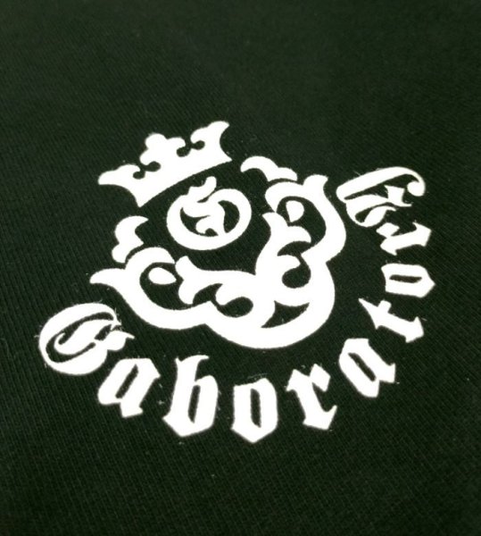 画像4: Gaboratory Heart 10.2oz Heavy Weight T-shirt [Black/White] (4)