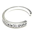 画像8: Multi Stamp Quarter Flat Bar Bangle 7mm Bold (8)