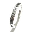 画像1: Multi Stamp Quarter Flat Bar Bangle 7mm Bold (1)