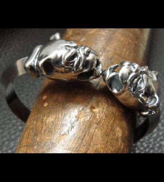 画像14: Bulldog Triangle Wire Bangle (14)