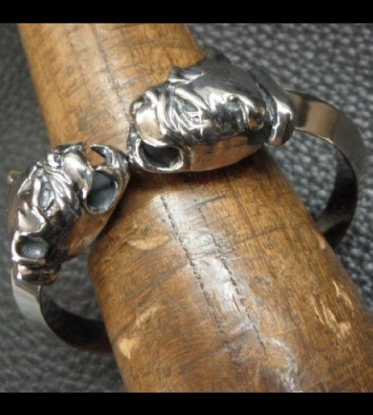 画像7: Bulldog Triangle Wire Bangle (7)