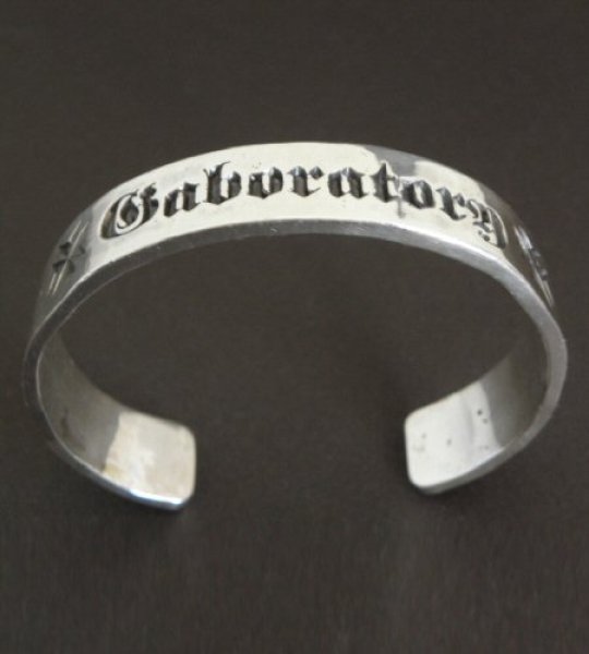 画像5: Gaboratory Logo Mark Flat Bar Bangle (5)