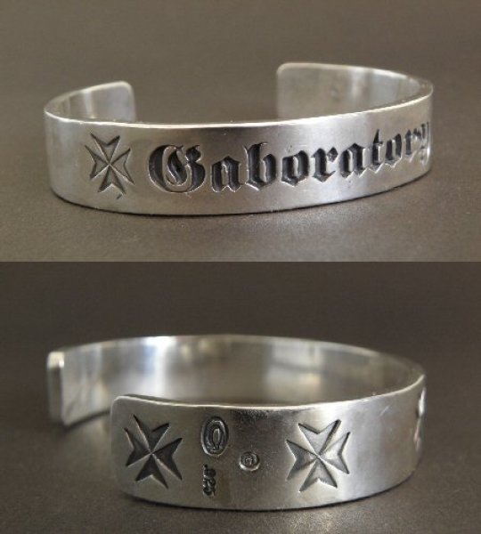 画像3: Gaboratory Logo Mark Flat Bar Bangle (3)
