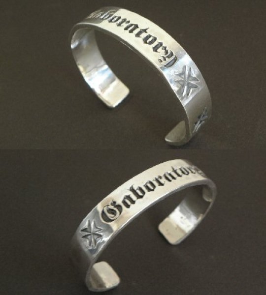画像6: Gaboratory Logo Mark Flat Bar Bangle (6)