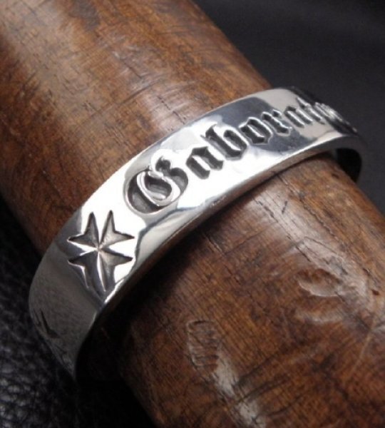 画像9: Gaboratory Logo Mark Flat Bar Bangle (9)
