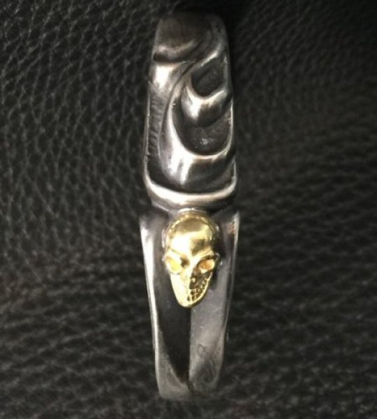 画像7: 18k Gold Skull On Master Gothic Bangle (7)