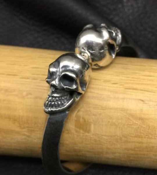 画像7: Miracle Skull Triangle Wire Bangle (7)