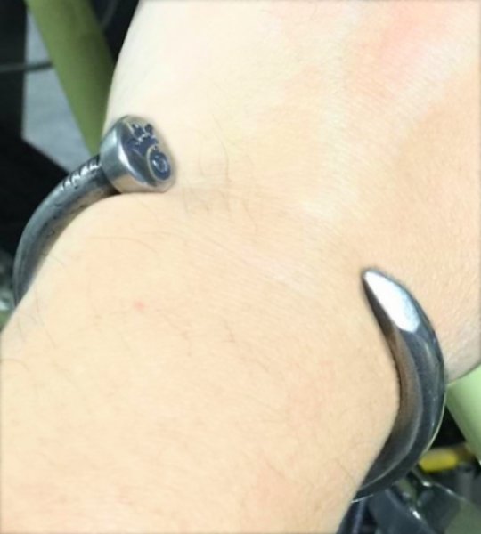 画像2: Nail Ring Bangle Short (7.5mm) (2)