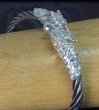 画像11: Half Horse Cable Wire Bangle (Platinaum finish) (11)