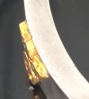 画像15: Pure Gold Wrap On Raised G&Crown & Maltese Cross Flat Bar Bangle 10mm Bold (15)
