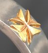 画像13: Pure Gold Wrap On Raised G&Crown & Maltese Cross Flat Bar Bangle 10mm Bold (13)