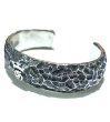 画像4: Raised G&Crown With 18mm Heavy Wide Chiseled Bangle (4)