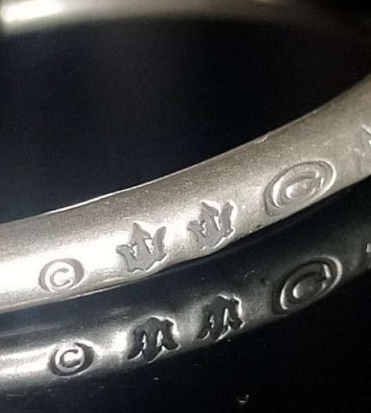 Gaboratory Trident & G Stamp On Wire O-Ring Bangle (4.5mm)
