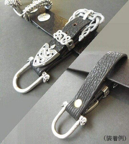 画像5: Buffalo Skull On Snake Buckle Belt Loop (5)