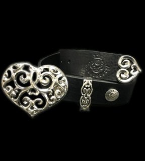Gaboratory Heart On American Classic Square Buckle With