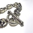 画像11: All Slant Head Skulls Link Bracelet (11)