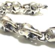 画像5: All Slant Head Skulls Link Bracelet (5)