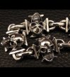 画像6: 5 Skull On Iron Cross Bracelet (6)