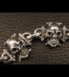 画像11: 5 Skull On Iron Cross Bracelet (11)
