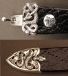 画像4: Snake Loop & Tip Leather Bracelet (4)
