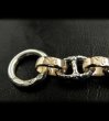 画像5: Quarter Chiseled anchor chain with 10k gold maltese cross H.W.O links bracelet (5)